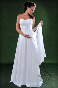 Свадебный наряд для будущей мамы